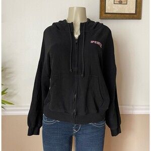 Victoria’s Secret PINK Game Day Ivy Fleece Full-Zip Campus Hoodie